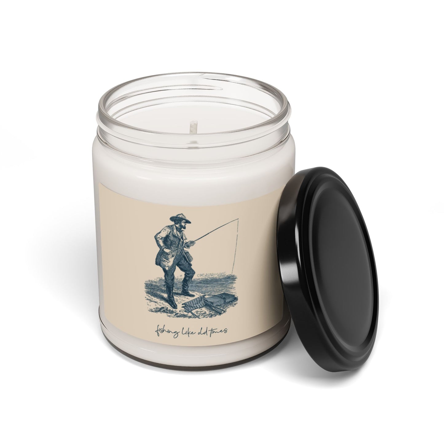 Fishing Like Old Times Scented Soy Candle - Sea Salt + Orchid Essence