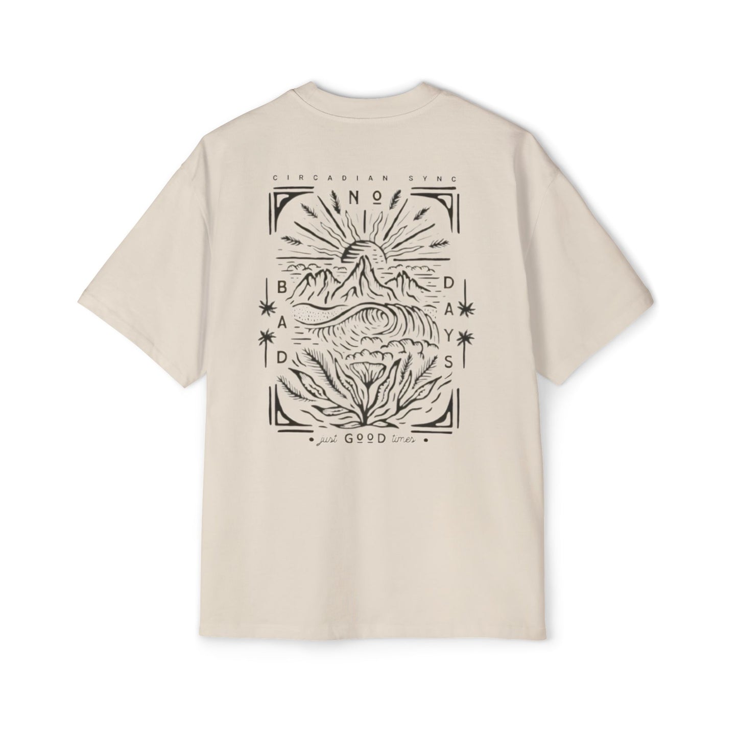 Oversized Tee - Just Good Vibes Men's T-Shirt